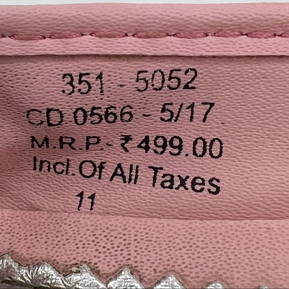 Bata Pink Ballet Bow Flats Size 11 Toddler Girl's - Picture 4 of 9